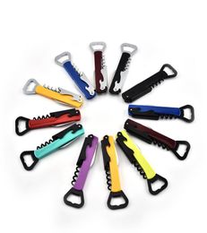 4 In 1 Multi Function Bottle Opener Non Slip Handle Wine Opener Beer Bottle Opener Knife Pulltap Double Hinged Corkscrew Openers D4193933