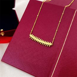 Clash Necklace Gold Women Silver Jewellery for Men 18k Rise Rotatable Bullet Designer Jewellery Wedding Party Christmas Gift Wholesale {category}