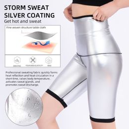 Full Cover Body Shaper Pants Sauna Shapers Sweat Effect Slimming Fitness Short Shapewear Leggings246L