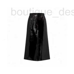 Skirts Designer Basic & Casual Dresses Short skirts for women Jacquard black leather dress with a high-waisted slit that wraps around your hips is good way to match waist