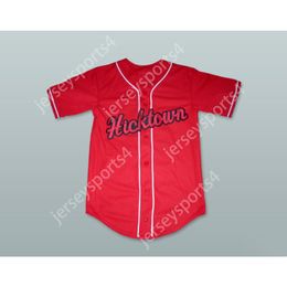 HICKTOWN 12 RED BASEBALL JERSEY Stitched S--6XL