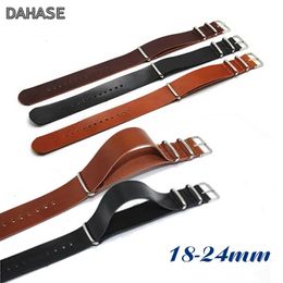 Retro Watchbands 18mm 20mm 22mm 24mm Leather Watch Strap Replacement PU Leather Bracelet Black Brown Watch Band 240301