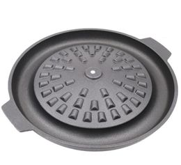 Cast iron bbq tools nonstick barbecue plate 32CM water fried meat barbecue pan dualpurpose pot 0272196D7778260