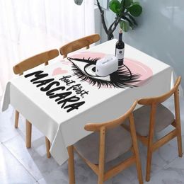 Table Cloth Rectangular Bit First Mascara Oilproof Tablecloth Outdoor 40"-44" Cover Backed With Elastic Edge