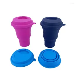 Water Bottles Portable Food-grade Silicone Bottle Foldable Drop-resistant Coffee Cup