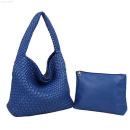 2024 Hot Sale Fashion Trend Underarm Bag Woven Design Pu Leather Tote Handbags Womens Ladies Hobo Bags