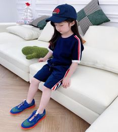 New Boys Girls Suit Clothes 2021 Summer Baby T shirt with Pants 2Pcssets fashion Toddler Kids Tracksuits Children Clothing7545347
