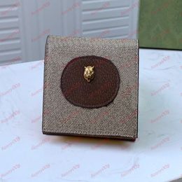 Genuine Leather Luxury Designer Card Holder Passport Holders Cards Wallet Classic Ladies Purse Animal Pattern Letter Wallets Multi263Q
