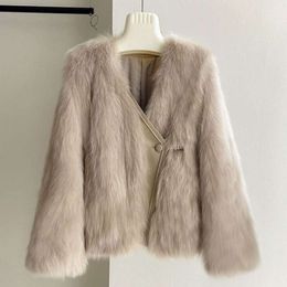 Fashionable Fox For Women's New Winter Integrated Youth Mid Length Fur Coat Haining 612910