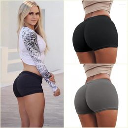 Women's Panties Women Elastic Sports Shorts Casual High Waist Tight Fitness Slim Skinny Bottoms Summer Plus Size Solid Sexy White Black