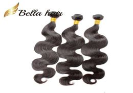 Grade 9A 100 Brazilian Hair Weave 1024 inch Body Wave Human Hair Weaves 3pcslot Natural Black Colour Bundles18104232389527