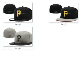 2021 Men039s Pirates Baseball Fitted Caps P letter gorras for men women fashion hip hop bone brand hat summer sun casquette Sna7600359