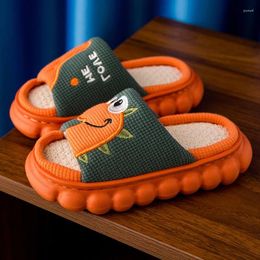 Slippers Indoor Couple Dinosaur Cute House Cotton Animal Women's Platform Home Soft Kids