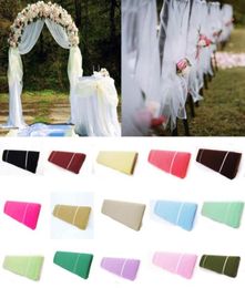 54quotx120 FT 40 yards Tutu Fabric TULLE Bolt Pew Bow Craft For DIY Banquet Wedding Decoration Birthday Party Kids Baby Shower5398616