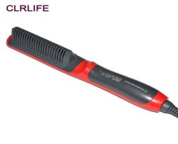 CLRLIFE Electric Hair Straightener Comb Smooth Ceramic Hair Straightening Brush Flat Iron Fast Straightener Beauty Tools8291113