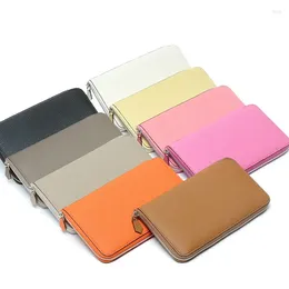 Wallets Head Layer Cowhide Long Women's Wallet Ultra-thin Zipper Bag Large Capacity Can Put The Phone Money Clip Men And Women Universal