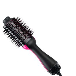 3 In1 And Volumizer Dryer DY One Step Straightening Curling Iron Electric Hair Brush Massage Comb Rra1701