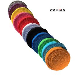 ZARSIA 1 Reel 10M Towel glue gripcotton badminton tennis overgrips racket 240223