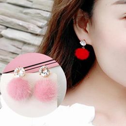 Stud Earrings Temperament Short Personality Wild Simple Bobo Ball Female Models For Women Jewellery Brincos Bijoux