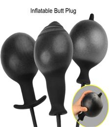 Super Large Inflatable Huge Big Anal Plug Max 12cm Dildo Pump Anal Dilator Expandable No Vibrator Butt Plug Anal Balls Sex Toys Y13836528