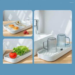 Tea Trays High-quality Drain Tray Durable Double Layer Drainer For Home Kitchen Sturdy Dish Drying Rack Multifunctional