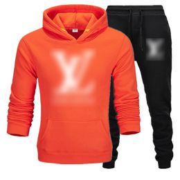 designer Mens tracksuits sweater trousers set Basketball streetwear sweatshirts sports suit Brand thick Hoodies men pants