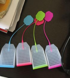 Silicone Tea Infuser Bag Shape Multicolor Optional Teas Strainer Philtre Diffuser Kitchen Gadgets Reusable Lazy Things1 8zh J8410114