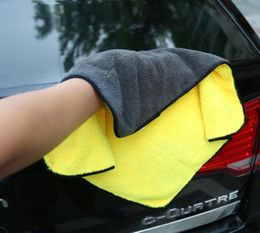 2pc Car Care Polishing Wash Towels Plush Microfiber Washing Drying Towel Strong Thick Plush Polyester Fiber Car Cleanin42632098641853