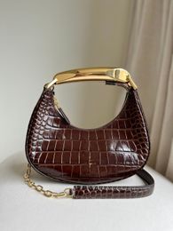 designer bag crocodile luxury handbag 30cm band totes alligator ski vert cypress color fully handmade wax thread gold and silver hardware wholesale price