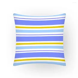 Pillow Colourful Print Cover Simple Artistic Home Decor Stripes Decorative Pillowcase Nordic Sofa 45x45 Comfortable Bed E2175G