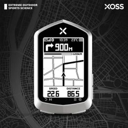 XOSS NAV Plus Bike Computer Wireless Cycling GPS Speedometer Map Navigation Waterproof Bluetooth ANT Cadence Speed 240307