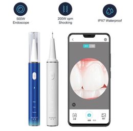 Cameras Smart Visual Electric Ultrasonic Dental Whitener Scaler Teeth Calculus Tartar Remover HD Endoscope Cleaner Tooth 5MP Oral 9899298