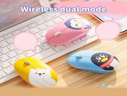 Epacket Wireless mice Bluetooth rechargeable mouse Wireless computer mute mouses1944027