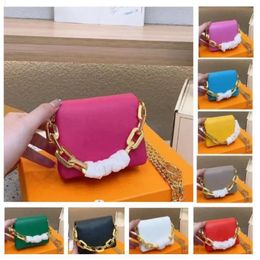 Top quality COUSSIN Women chain mini wallet tote crossbody Bags Luxury Designer Ghesquiere fashion wallets Camera Cases card pocke239Q