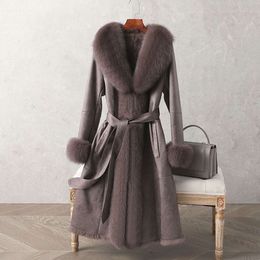 Imitation Fur Integrated Jacket For Women (100Cm<Length) Haining 23 Winter New Slim Fit Simulation Leather 788258