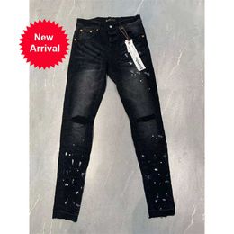 Jeans di marca viola Jeans firmati Pantaloni di jeans da uomo Pantaloni di moda Design dritto Retro Streetwear Pantaloni sportivi casual Jeans viola G