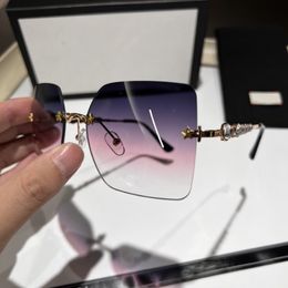 Luxury Summer Sunglasses Man Woman Unisex Fashion Glasses Retro Square Frame Design sunglasses UV400 6 Color Optional Top Quality 230p
