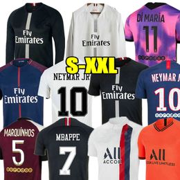 MBAPPE Retro classic 17 18 19 20 21 soccer jerseys VERRATTI DI MARIA LAVEZZI DRAXLER CAVANI KIMPEMBE T.SILVA DANI ALVES MATUIDI LUCAS football shirt Men