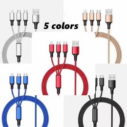 3in1 2in1 Fast USB Cable for Huawei/Honor Portable 3 in 1 Micro USB Type C Charger Cables For iPhone 14 13 12 Samsung Xiaomi