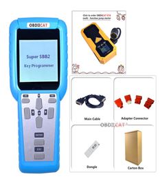 Super SBB2 Auto Key Programmer Handheld Super Scanner SBB 2 Key Programmer IMMOOdometerTPMSEPSBMS Support Multi brand Cars9192131