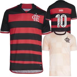 Flamengo soccer jerseys 2024 2025 VIDAL DE ARRASCAETA GABI football shirts PEDRO B.HENRIQUE E.RIBEIRO camisa Flamengo 24 25 Outubro Rosa pre match training jersey