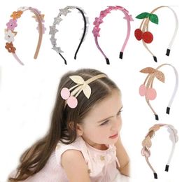 Hair Accessories 1PC Fashion Band Kids Sequin Shiny Love Cherry Heart Headband BB Party Girl Solid Hairband