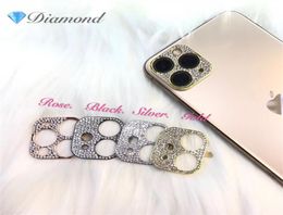 New Bling Diamond Camera Lens Protector For iPhone 12 Pro Max Glitter Rhinestone Camera Protective Ring For iPhone 11 Pro Max Cove4146916