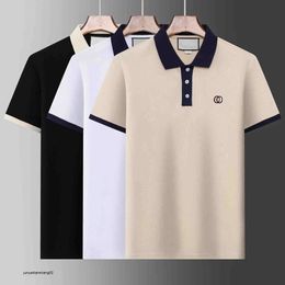 Men Polos Boss Designer Polo Mens Luxury Short Sleeve Casual t High Street Fashion Quality Pure Cotton Solid Colour Classic Breathable Sports