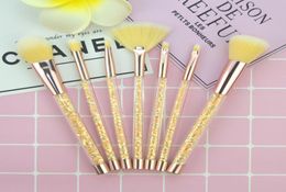 8 Styles Glitter Crystal Makeup Brush Set 7pcs Set Diamond Brush Professional Highlighter Brushes Concealer MakeUp Brush with Bag 6945488