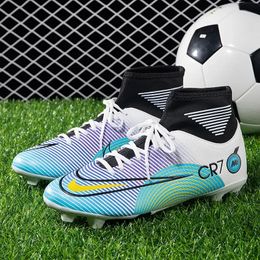 Men Soccer Shoes Youth Football Boots Breathable Comfortable NonSlip Athletic Training Cleat Shoe Unisex Sneaker 240228