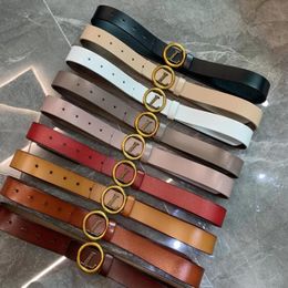 Belts for Women Designers Luxurys Belt Solid Colour Letter Belt Casual Classic Retro Fashion Smooth Buckle Leisure Couples Waistban229G
