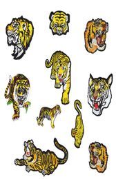 10 Kinds of Tiger Embroidered Patches for Clothing Iron on Transfer Applique Patch for Jacket Jeans DIY Sew on Embroidery Badge5879205