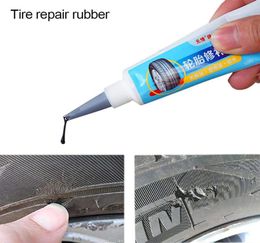 30ml Car Tyre Repair Glue Strong Repair Glue Black Soft Rubber Motorcycle Auto Truck Wheel Tyre Puncture Seal Universal8241551