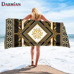 Towel DARMIAN Luxury Home Bathroom Function Absorbent Towels Senior Designer 3D Printing Adults Kids Quick Dry Soft Bath&Beach3318